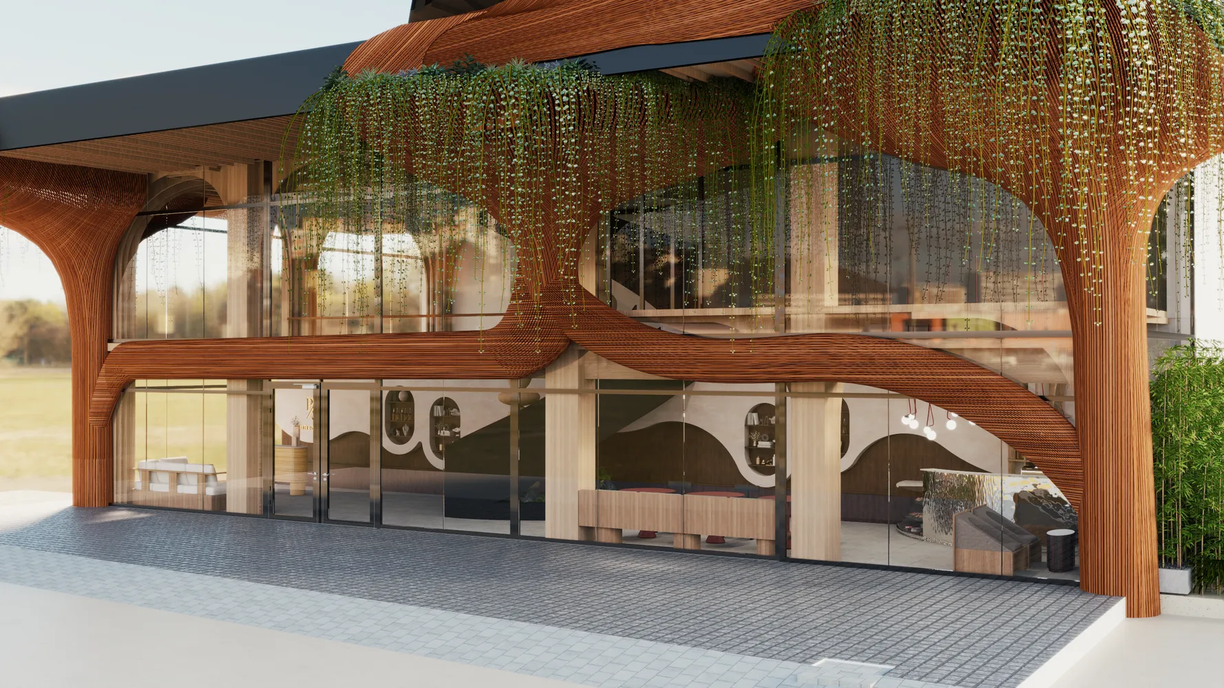 Puri Sidem — jungle and pool views